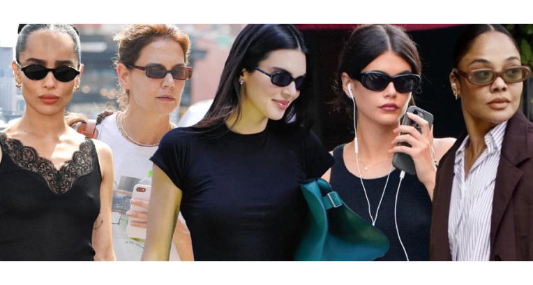 This summer it's all about small, but not tiny sunglasses