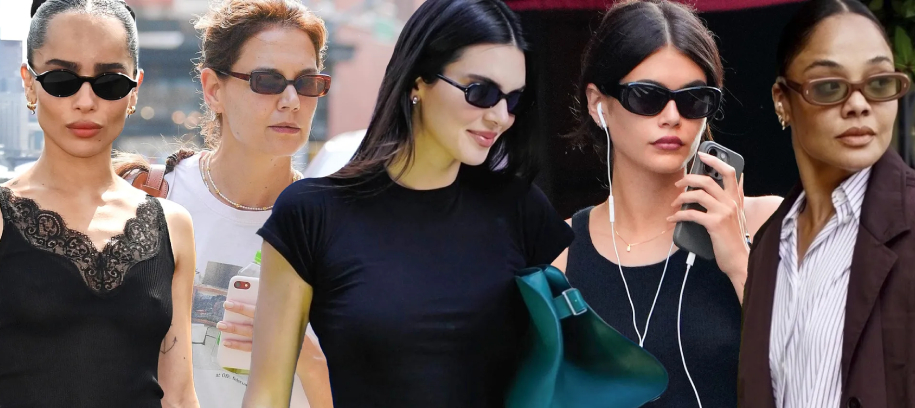 This summer it's all about small, but not tiny sunglasses