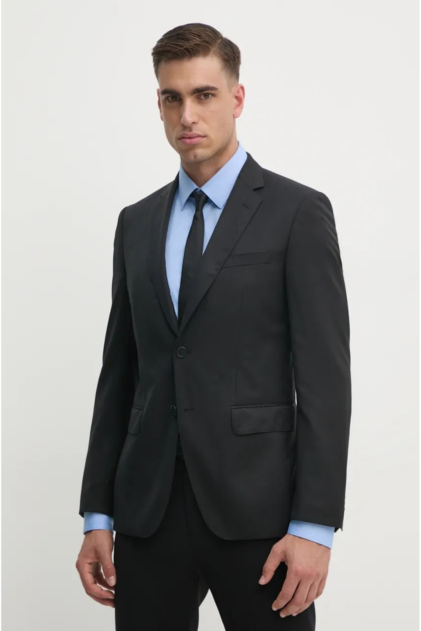 Wool jacket BOSS color black