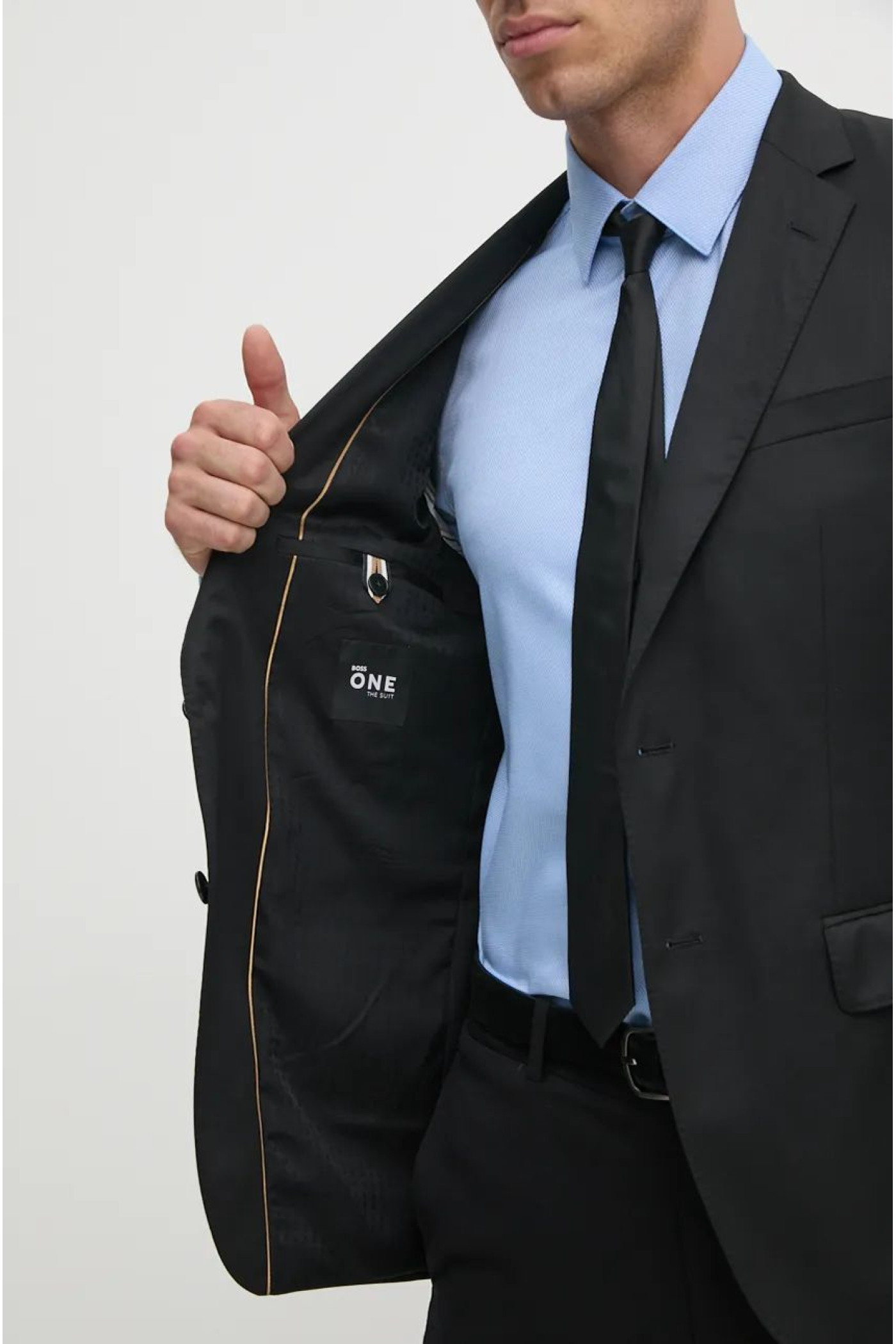 Wool jacket BOSS color black
