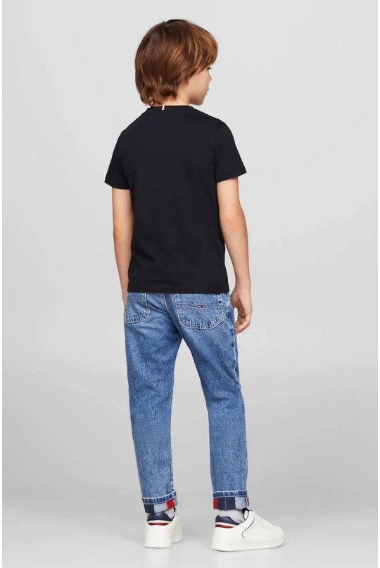 Дитяча темно-синя футболка POCKET TEE Tommy Hilfiger