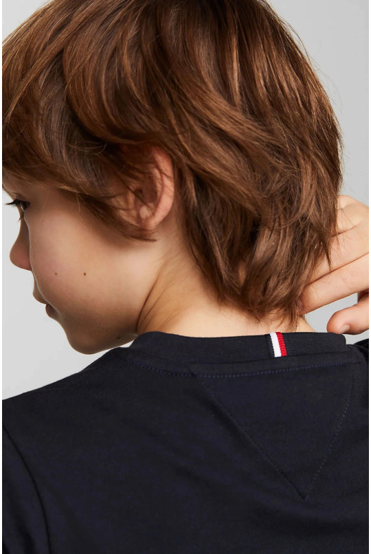 Дитяча темно-синя футболка POCKET TEE Tommy Hilfiger