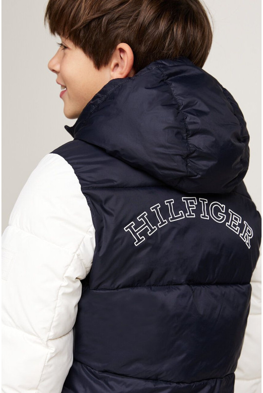 Дитяча куртка Tommy Hilfiger колір синій