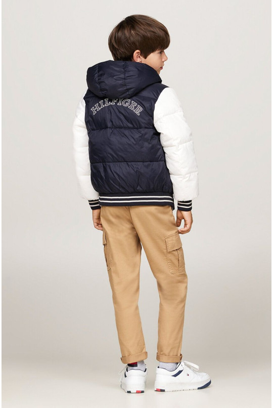 Дитяча куртка Tommy Hilfiger колір синій