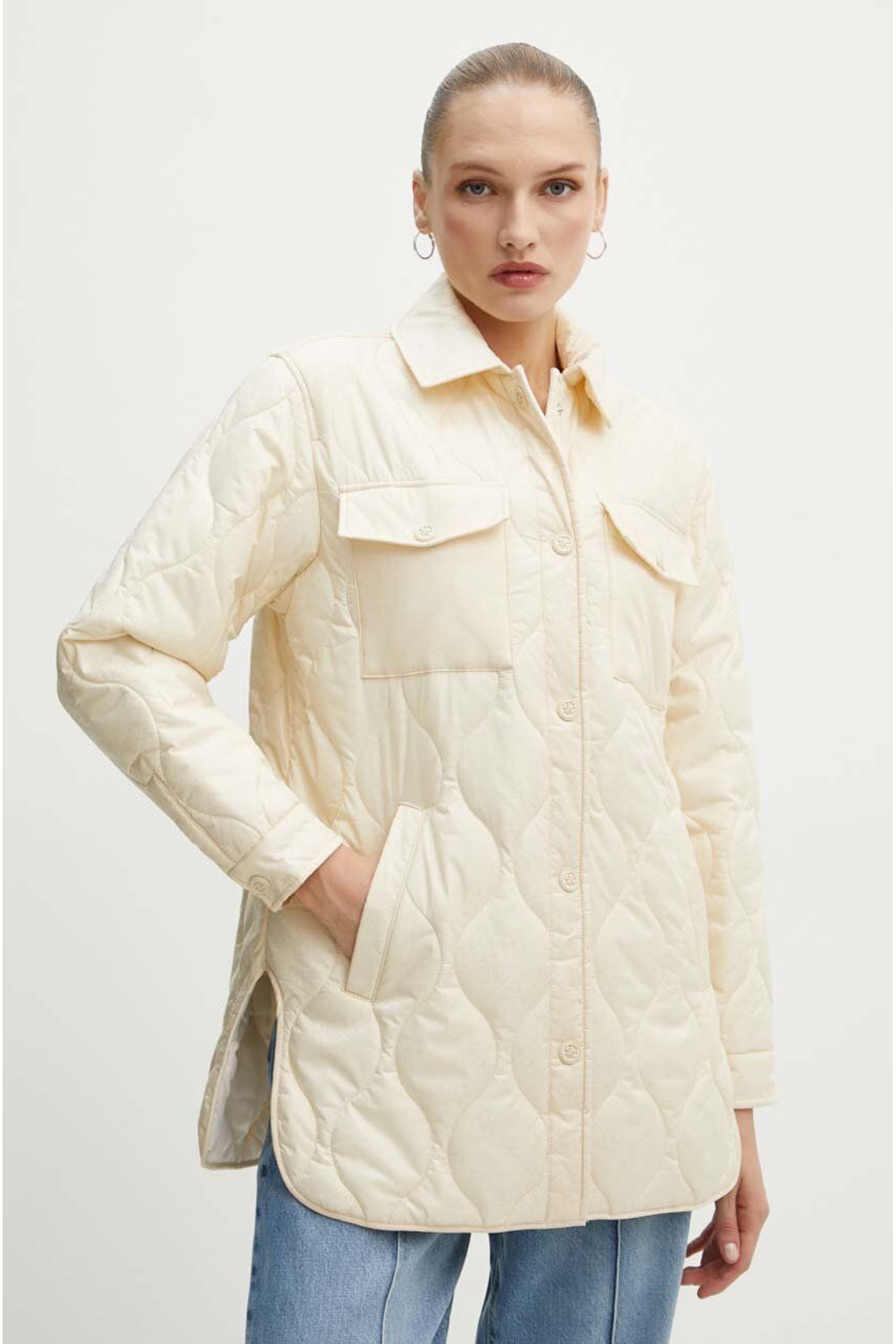 Jacket Guess GIORGIA women's color beige