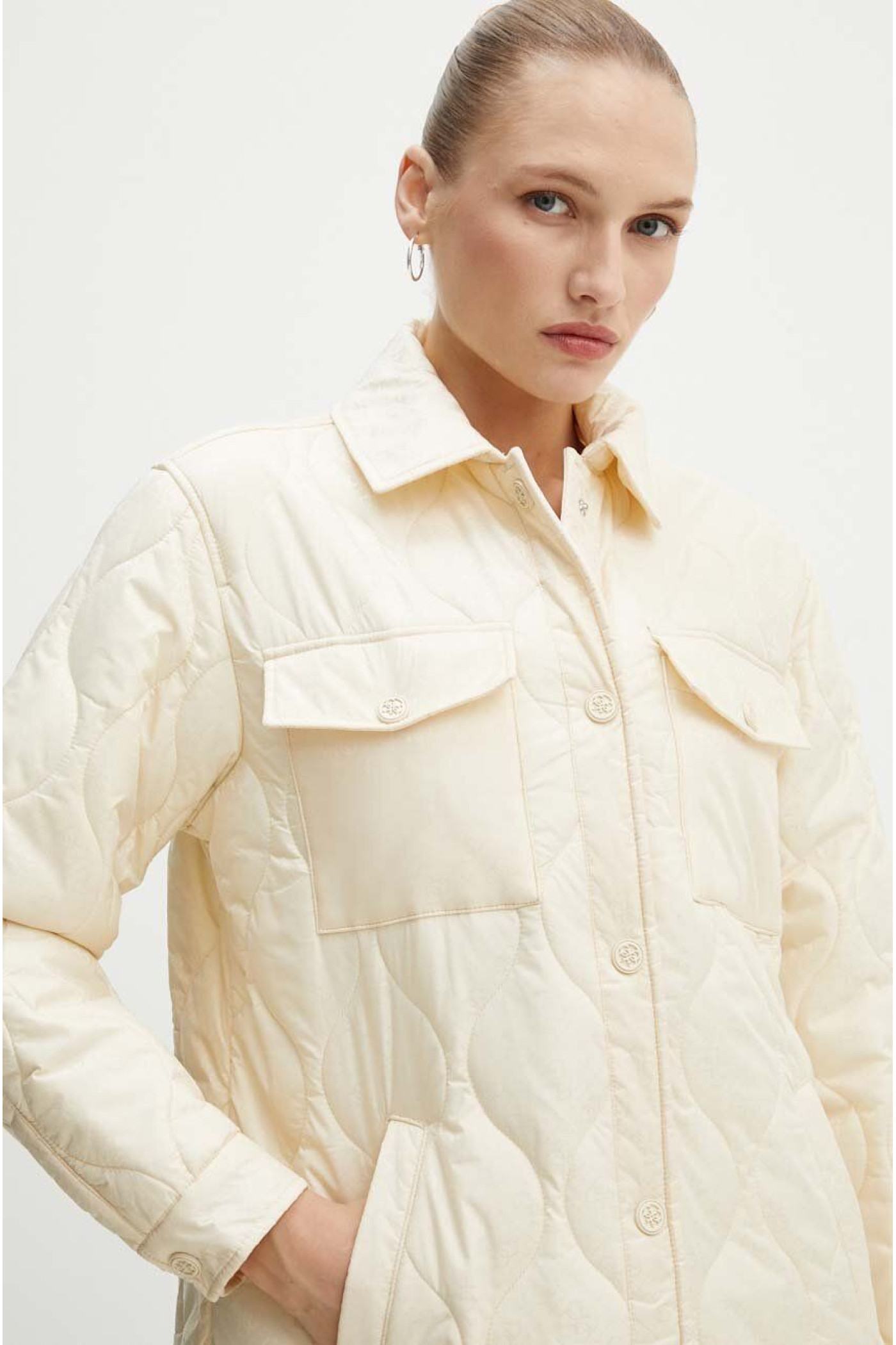 Jacket Guess GIORGIA women's color beige