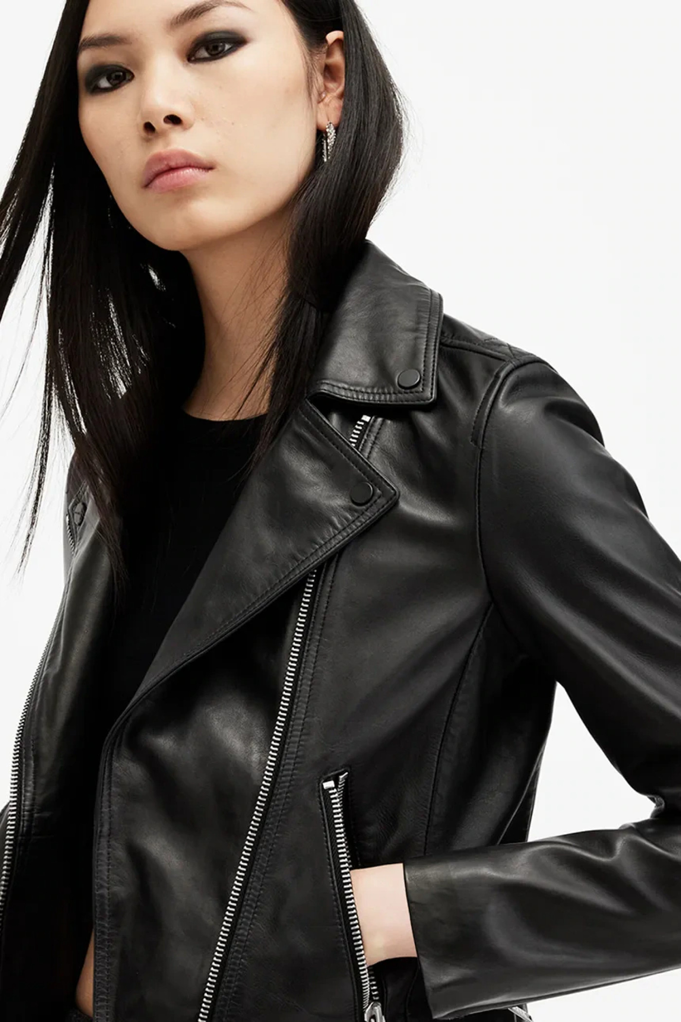AllSaints DALBY women's leather jacket