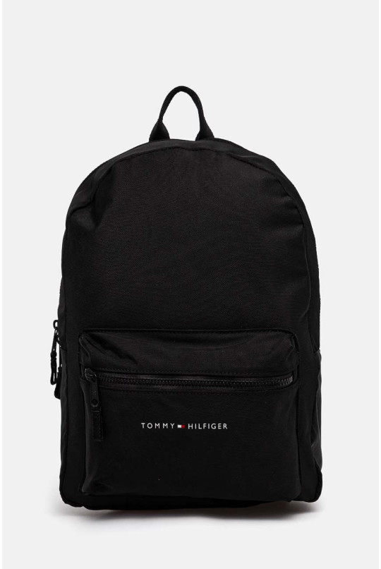 Дитячий рюкзак Tommy Hilfiger колір чорний великий однотонний