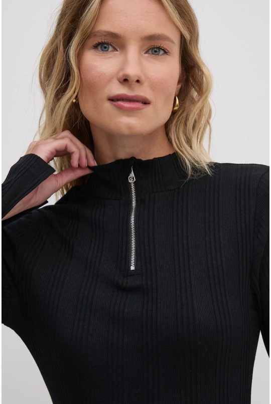 Платье Calvin Klein Jeans цвет черный облегающее mini