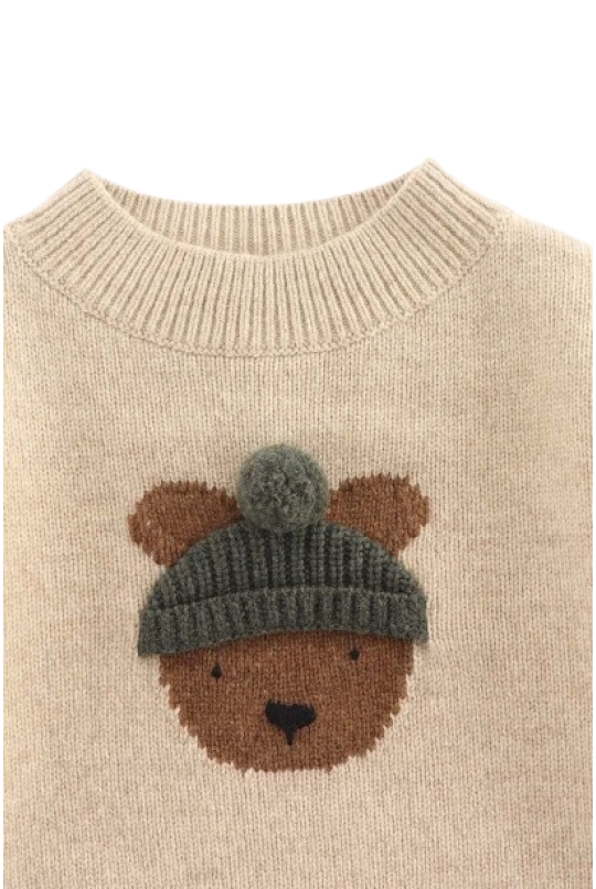 Детский шерстяной свитер Donsje Denn Merino Wool Sweater Bear