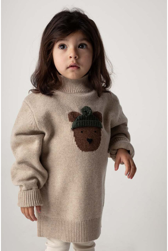 Детский шерстяной свитер Donsje Denn Merino Wool Sweater Bear