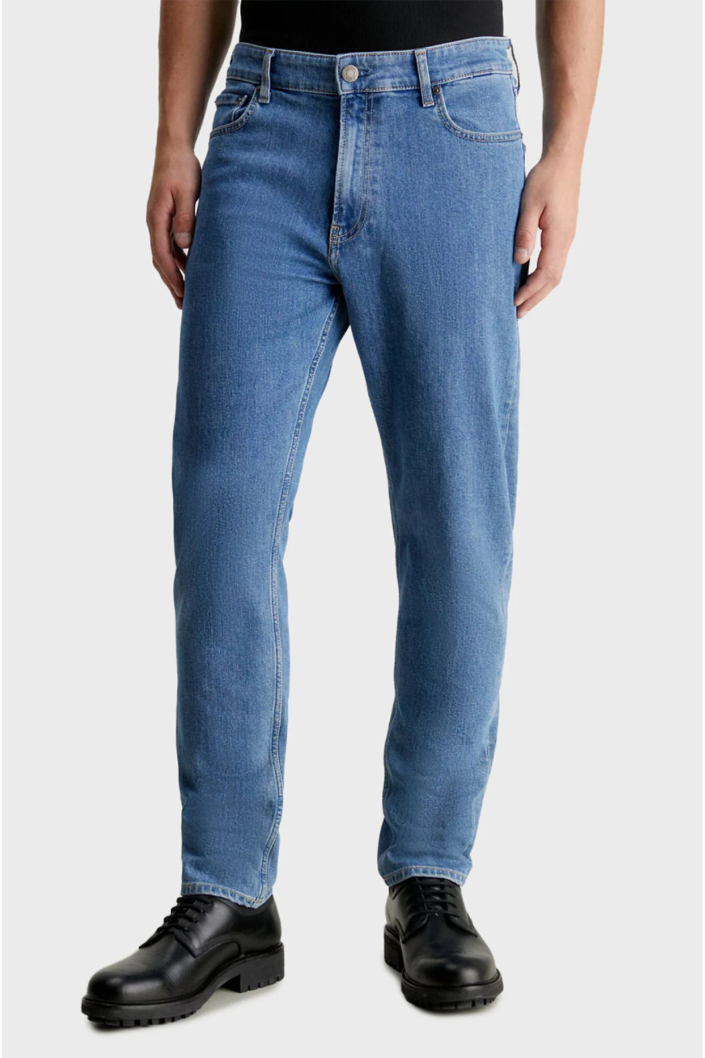 Мужские синие джинсы TAPERED MID BLUE