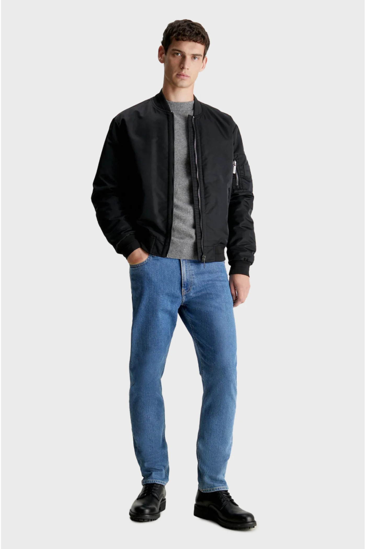 Мужские синие джинсы TAPERED MID BLUE