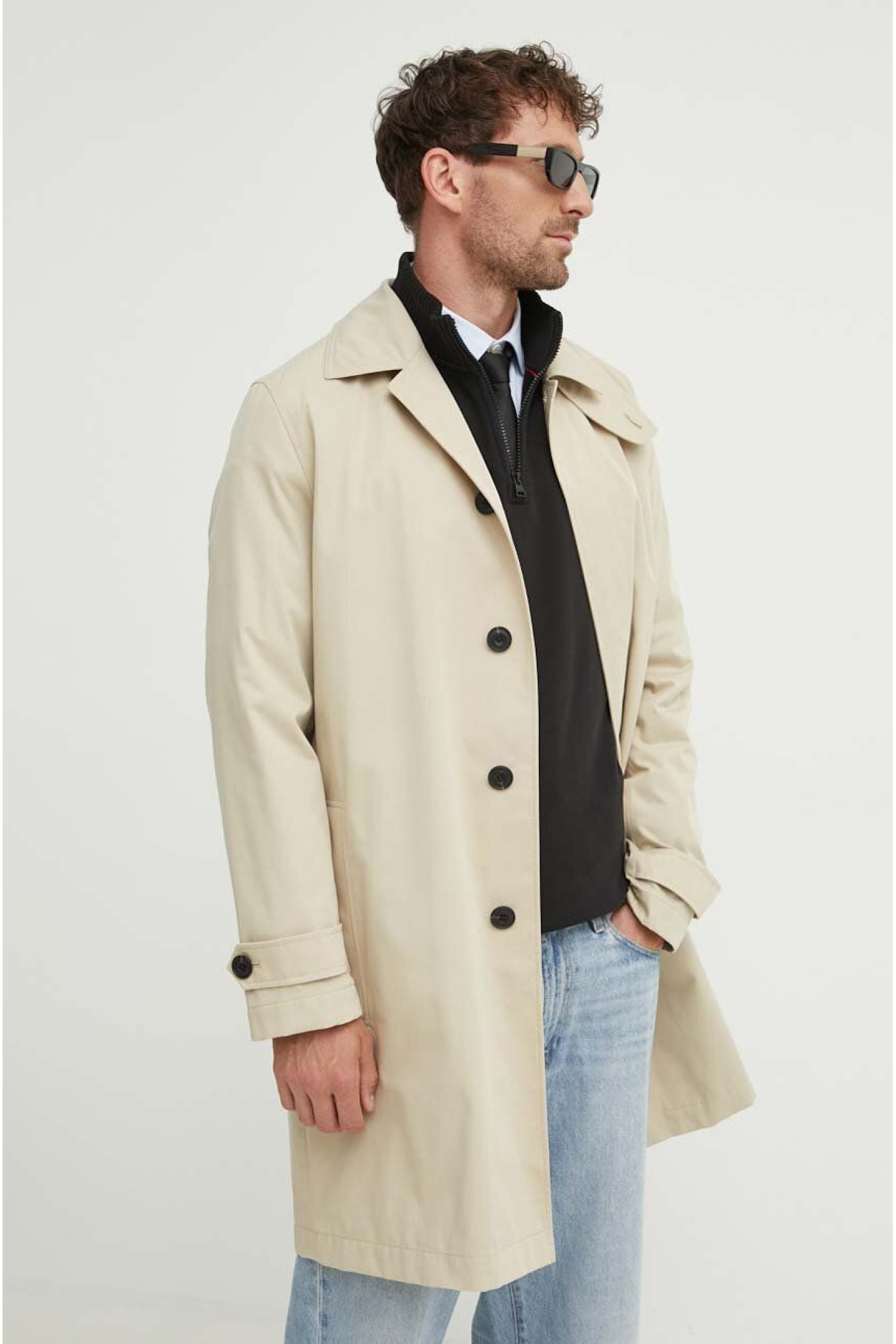 HUGO coat for men, color beige