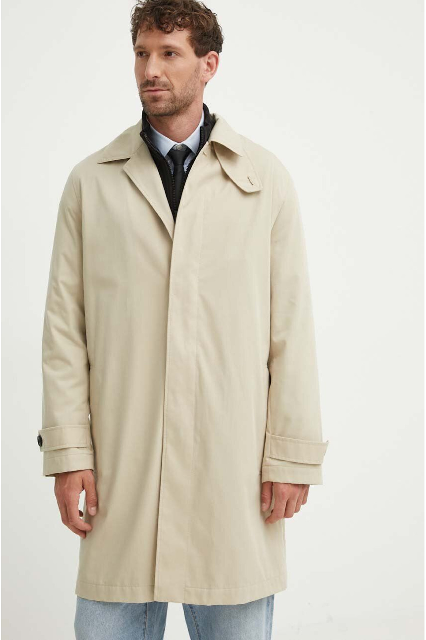 HUGO coat for men, color beige