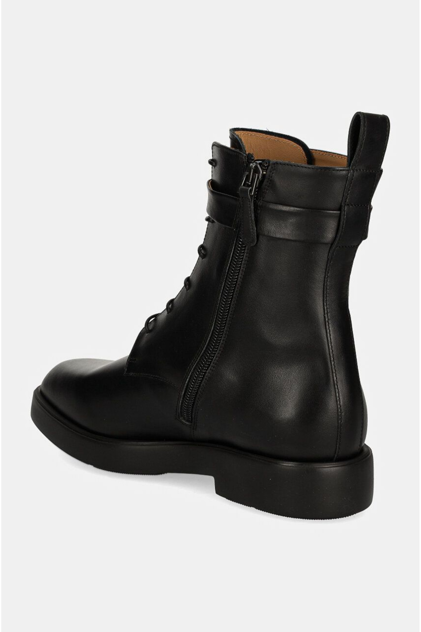 Emporio Armani women's black flat shoes