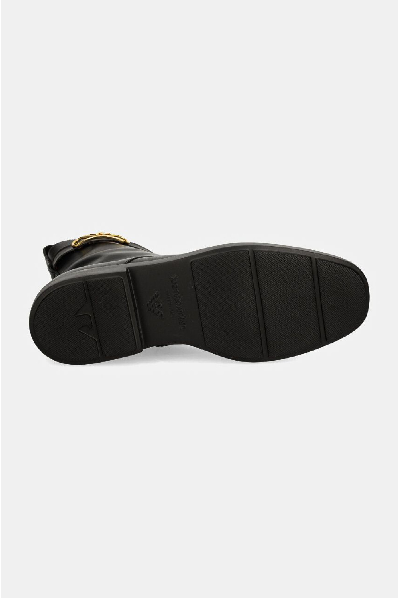 Emporio Armani women's black flat shoes