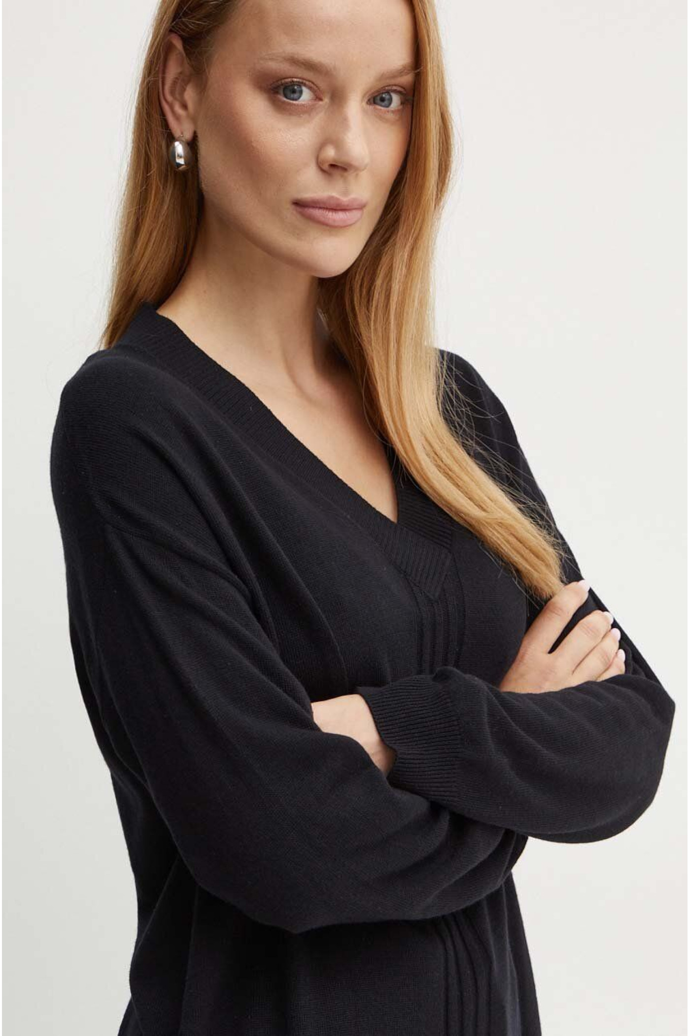 Свитер с примесью шерсти Guess MATILDA женский цвет черный
