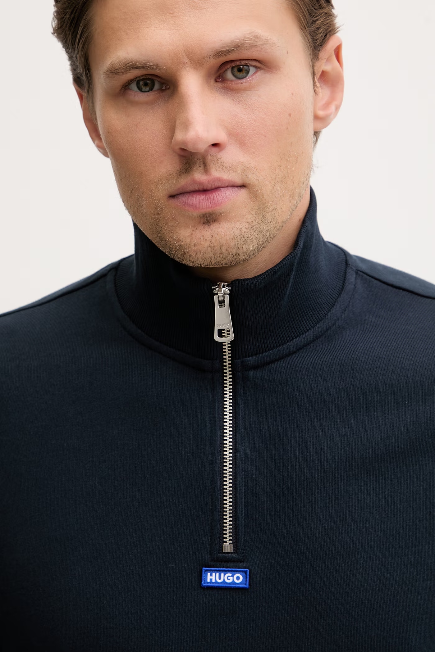 HUGO Blue Neeler men's cotton sweatshirt