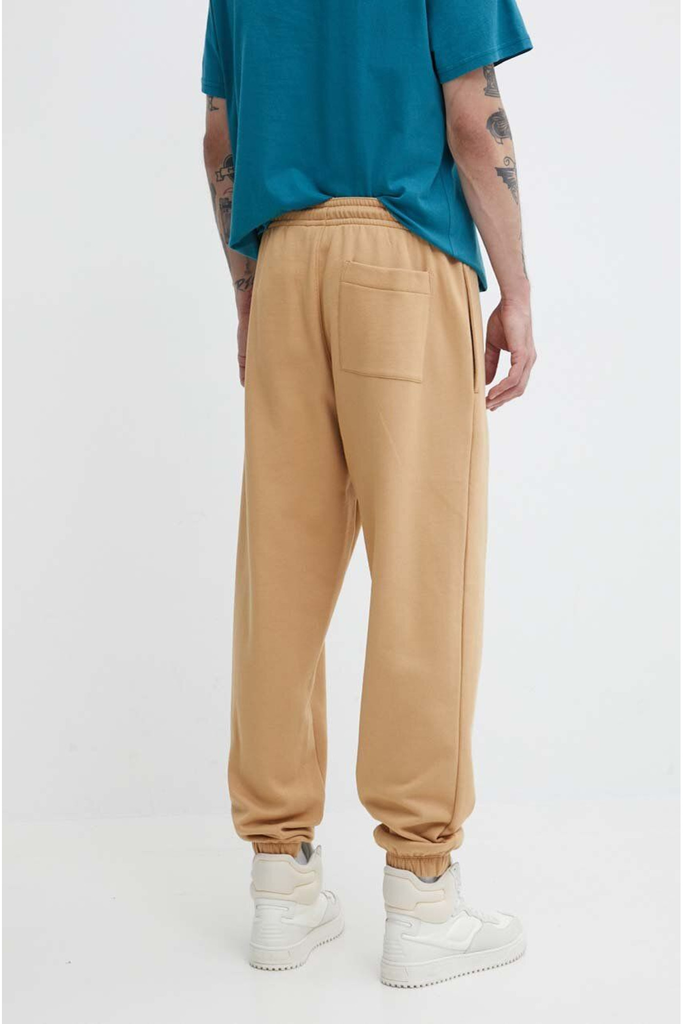 Timberland sports pants color brown plain