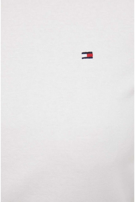 Бавовняна футболка Tommy Hilfiger жіночий колір білий
