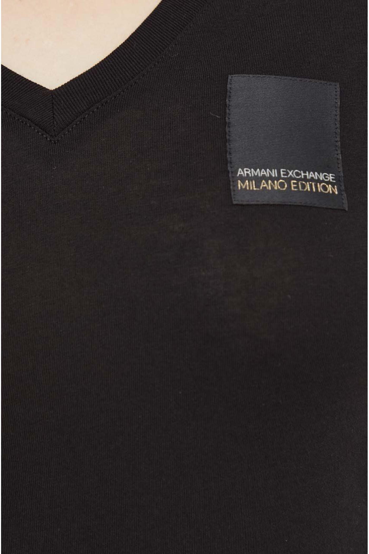 Cotton t-shirt Armani Exchange women's color black