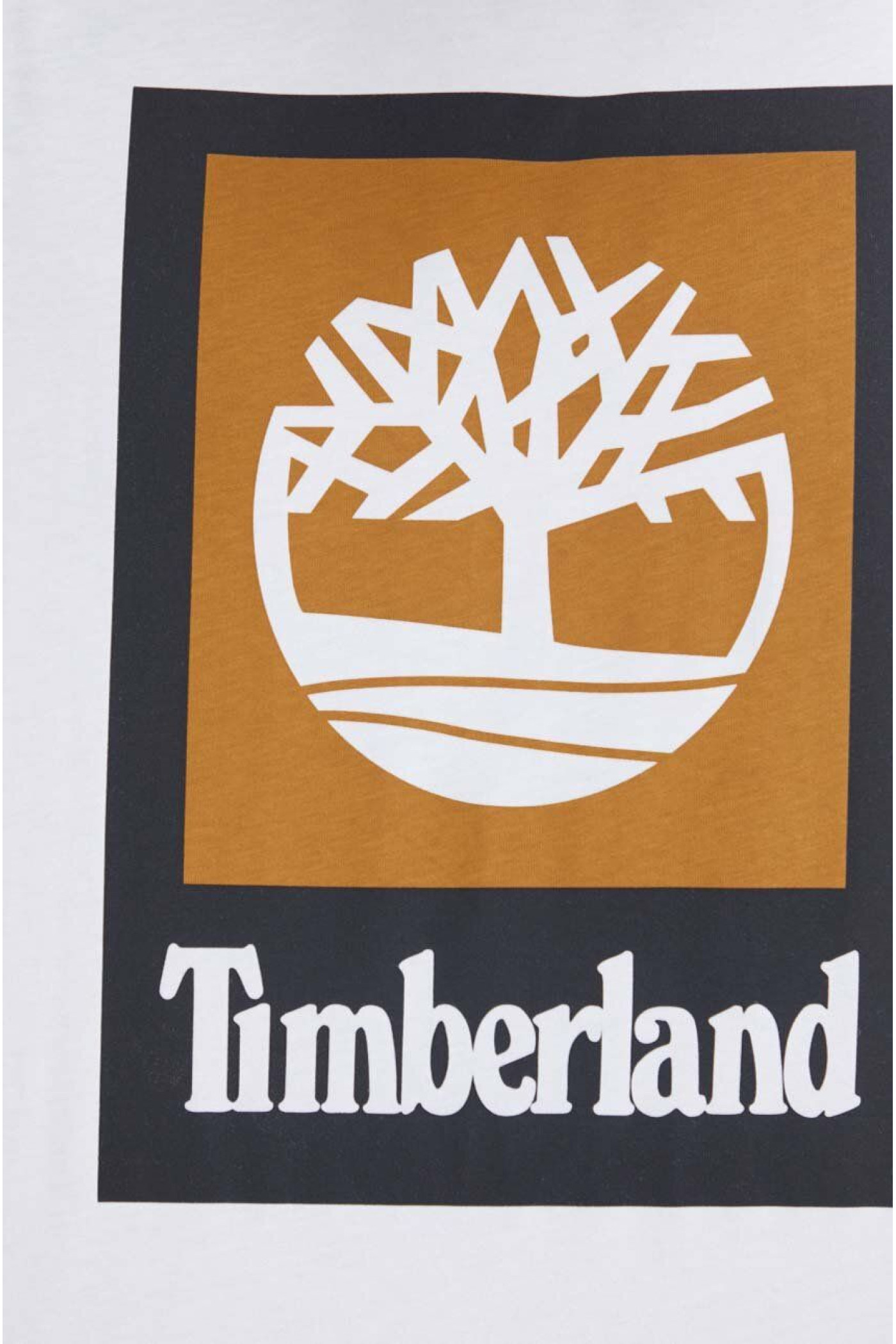Хлопковая футболка Timberland мужской цвет белый с принтом