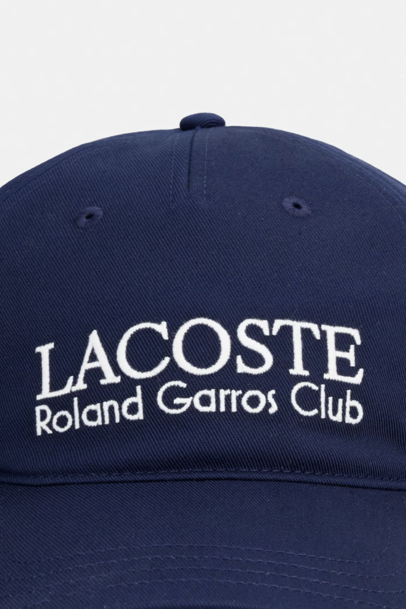 Lacoste кепка бавовняна темно-синя