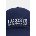 Lacoste кепка хлопковая темно-синяя