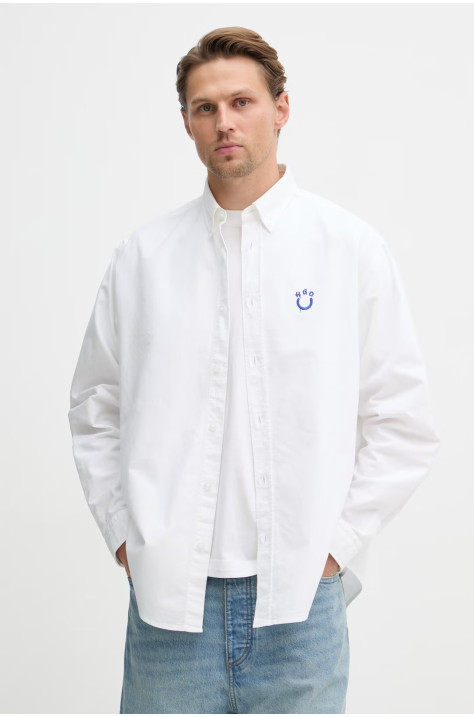 HUGO Blue men's cotton shirt Ebalto_BD