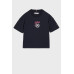 Детская темно-синяя футболка HILFIGER SCRIPT MONOGRAM